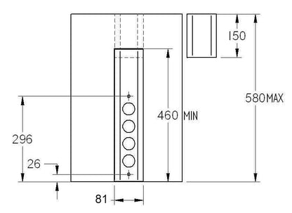Energiesäule ST 3061/3 USB A+C in EDELSTAHL mit 3 Steckplätzen und USB A+C Charger / Mehrfachsteckdose – Bild 2