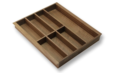 Besteckeinsatz NUSSBAUM 50er Schubl. B 410 x T 462 mm passend für Hettich InnoTech 16 + 19 mm Schubladen