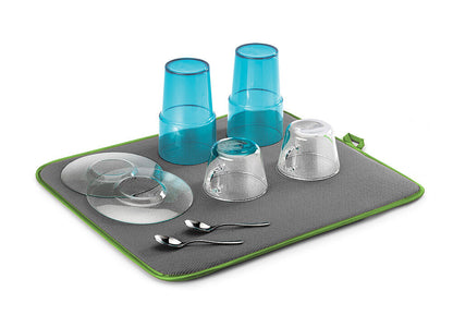 METALTEX SofTex 45 x 40 cm - Microfaser Abtropfmatte grau/grün