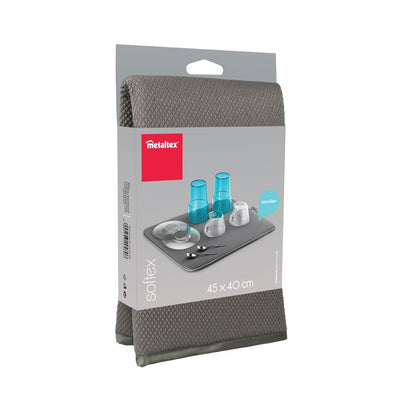 METALTEX SofTex 45 x 40 cm - Microfaser Abtropfmatte grau