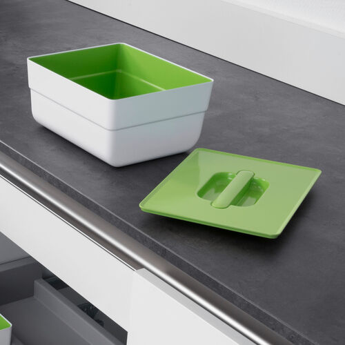 Hailo On-Top Behälter 4 l mit Deckel, Kunststoff hellgrün/weiß / Universalbehälter / Utensilien Box