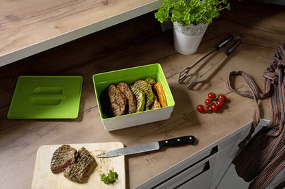Hailo On-Top Behälter 4 l mit Deckel, Kunststoff hellgrün/weiß / Universalbehälter / Utensilien Box – Bild 3