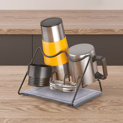 METALTEX 321612000 Drymug-2 LAVA Abtropfgestell für 2 Becher, TouchTherm