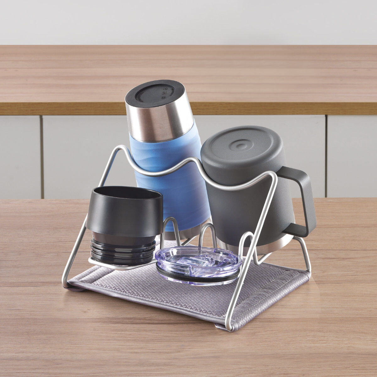METALTEX 323012000 Drymug-2 Abtropfgestell für 2 Becher, PolyTherm