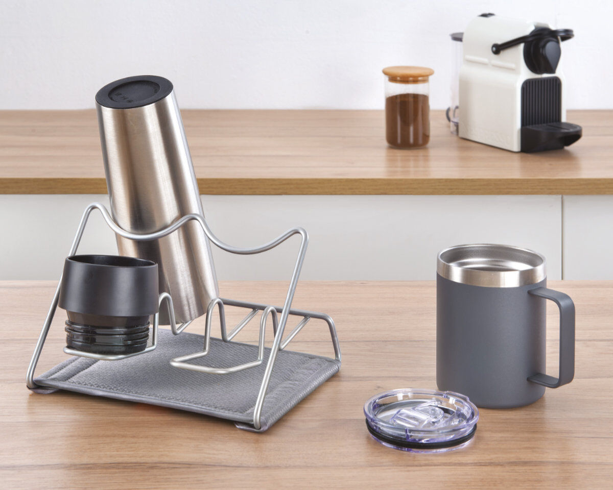 METALTEX 323012000 Drymug-2 Abtropfgestell für 2 Becher, PolyTherm