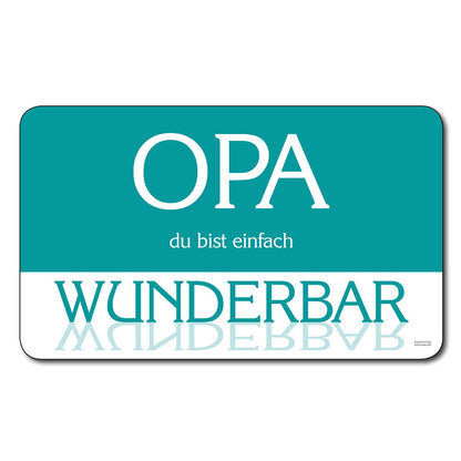 10er SET KESPER 32317 Dekor-Frühstücksbrettchen OPA  Melamin
