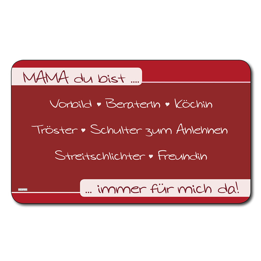 Frühstücksbrettchen MAMA Kesper Melamin / Stullenbrett / Brotbrett