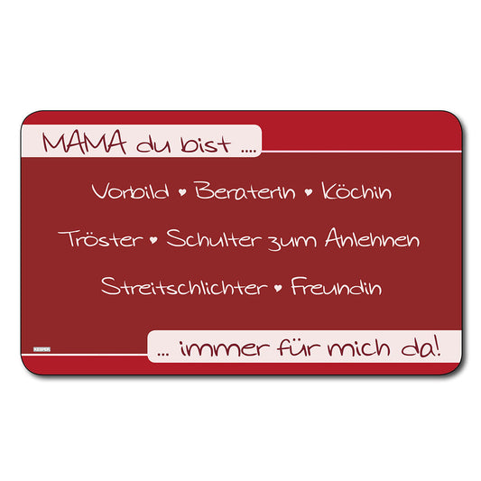 Frühstücksbrettchen MAMA Kesper Melamin / Stullenbrett / Brotbrett