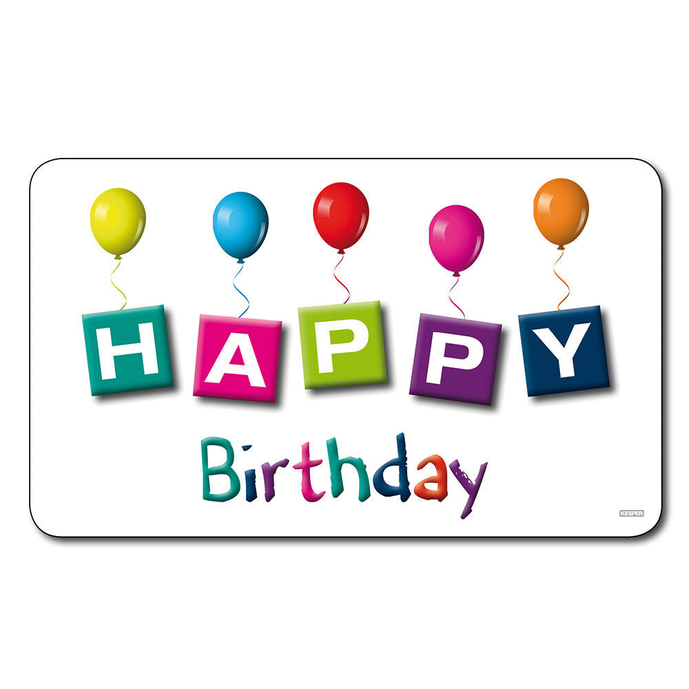 Frühstücksbrettchen HAPPY BIRTHDAY uni Kesper Melamin / Stullenbrett / Brotbrett