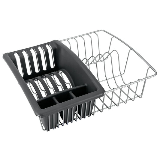 METALTEX Aquatex Spülkorb mit Bestecksammler 36 x 32 x 12 cm, Polytherm / Geschirrkorb / Abtropfgestell