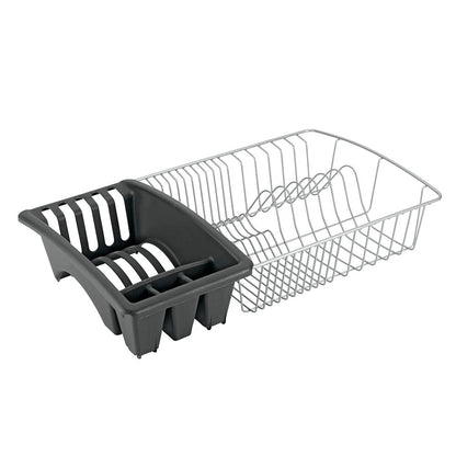 METALTEX Aquatex Spülkorb mit Bestecksammler 36 x 32 x 12 cm, Polytherm / Geschirrkorb / Abtropfgestell