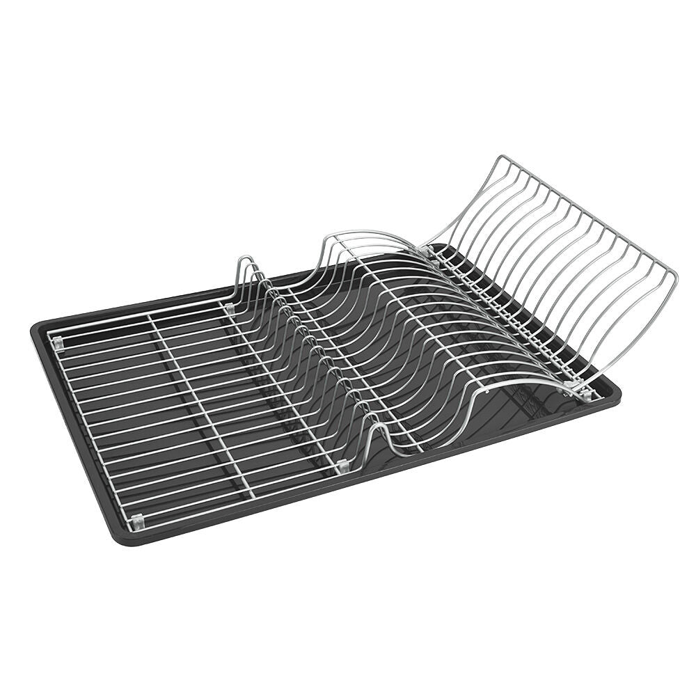 METALTEX Wingtex Spülkorb mit Schale 50 x 31 cm, silber/anthrazit, Polytherm / Geschirrkorb / Abtropfgestell