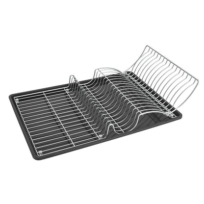 METALTEX Wingtex Spülkorb mit Schale 50 x 31 cm, silber/anthrazit, Polytherm / Geschirrkorb / Abtropfgestell