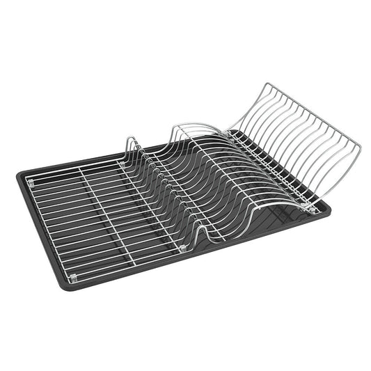 METALTEX Wingtex Spülkorb mit Schale 50 x 31 cm, silber/anthrazit, Polytherm / Geschirrkorb / Abtropfgestell