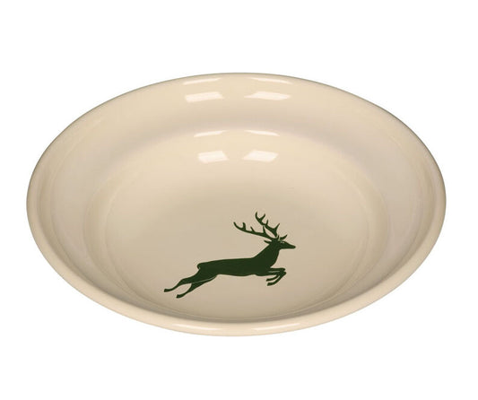 RIESS 0306-072 Teller tief Ø 22 cm, HIRSCH grün / Emailleteller