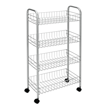 METALTEX 340104 Ascona Allzweckwagen mit 4 Etagen / Rollregal, Höhe 84 cm, Polytherm