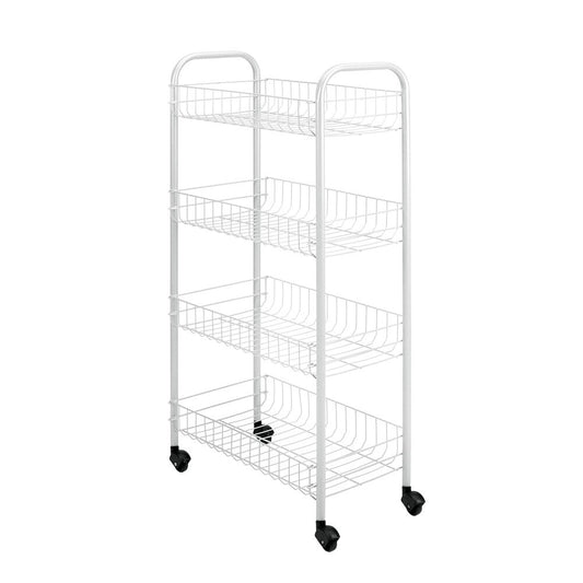 METALTEX 340634 Pisa Allzweckwagen mit 4 Etagen / Rollregal, Höhe 84 cm