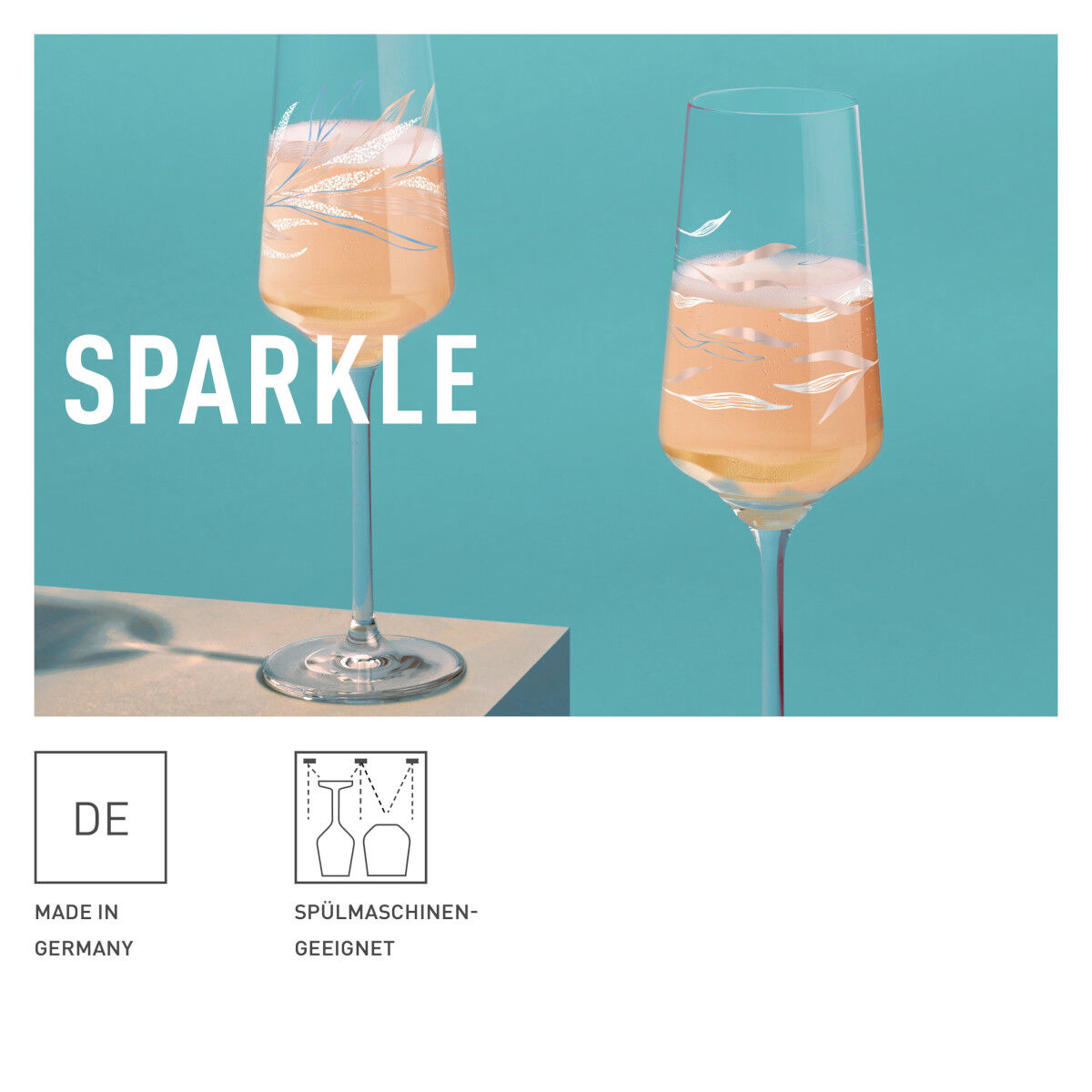 Ritzenhoff 3441004 Proseccoglas #10 SPARKLE Ana Vasconcelos 2023 in Geschenkbox