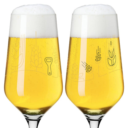 Ritzenhoff 3471006 Bierglas-Set #11, #12 BRAUCHZEIT Sonja Eikler 2024