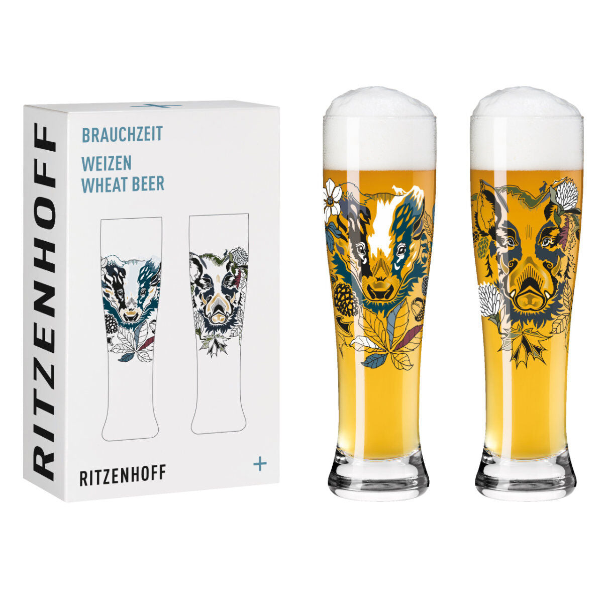 Ritzenhoff Brauchzeit Weizen 2er-Set 004 Petra Mohr 2021 / Weizenbiergläser