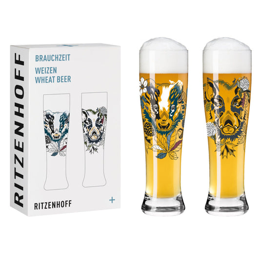 Ritzenhoff Brauchzeit Weizen 2er-Set 004 Petra Mohr 2021 / Weizenbiergläser