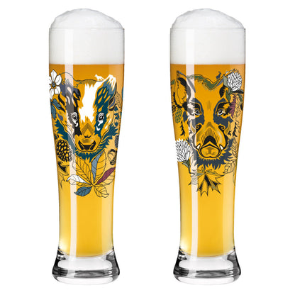 Ritzenhoff Brauchzeit Weizen 2er-Set 004 Petra Mohr 2021 / Weizenbiergläser