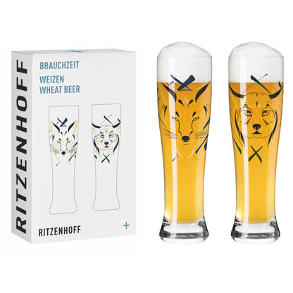 Ritzenhoff 3481012 BRAUCHZEIT Weizenbierglas 2er Set #23, #24 Ana Vasconcelos 2024