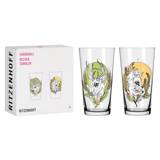 Ritzenhoff 3491001 Becher 2er-Set 001 FARBKNALL Tobias Tietchen 2021