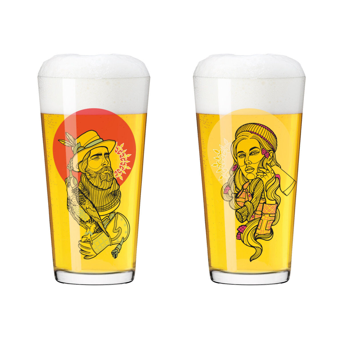 Ritzenhoff 3491002 Becher 2er-Set 002 FARBKNALL Vladi Bott 2021