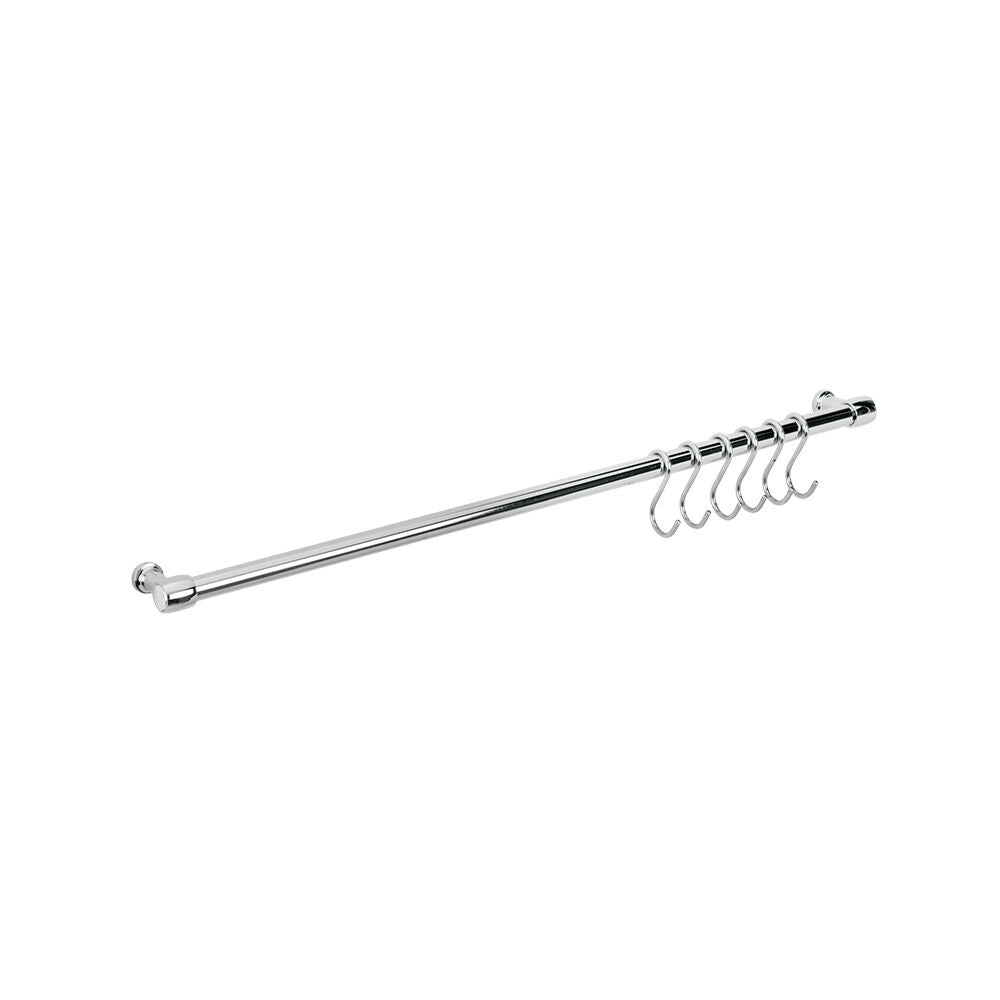 METALTEX 350305 Lonardo Relingleiste 58 cm, mit 6 Haken / Relingsystem
