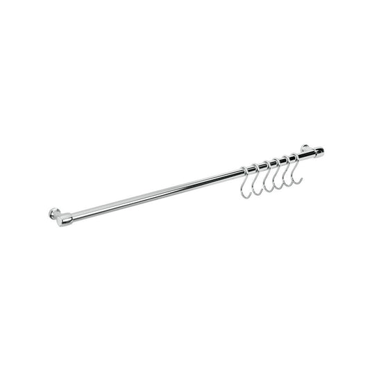 METALTEX 350305 Lonardo Relingleiste 58 cm, mit 6 Haken / Relingsystem