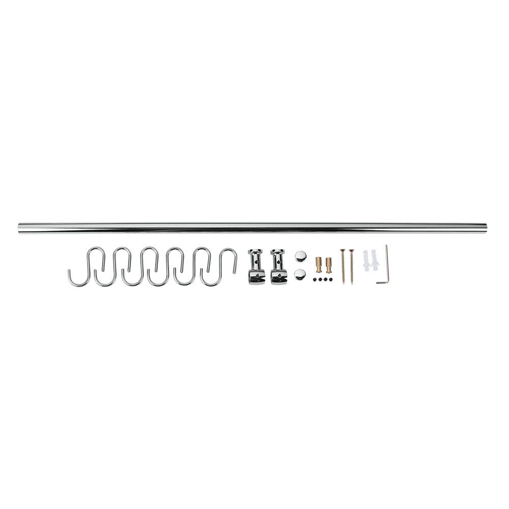 METALTEX 350305 Lonardo Relingleiste 58 cm, mit 6 Haken / Relingsystem