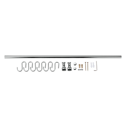 METALTEX 350305 Lonardo Relingleiste 58 cm, mit 6 Haken / Relingsystem