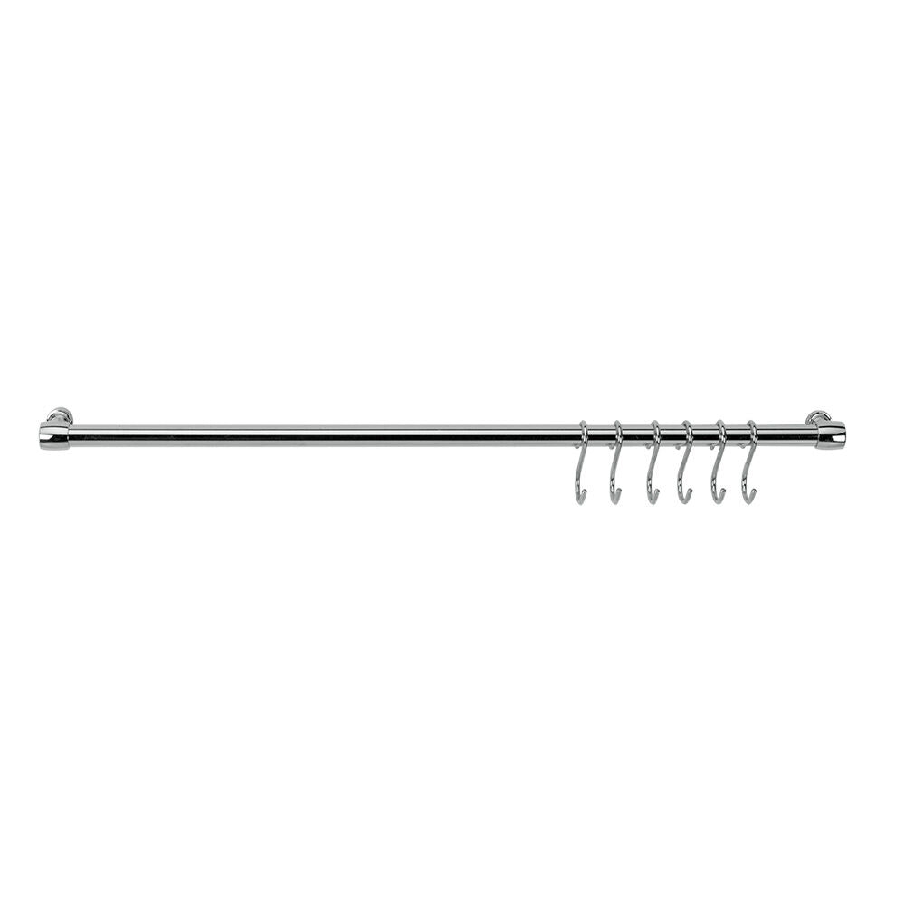 METALTEX 350305 Lonardo Relingleiste 58 cm, mit 6 Haken / Relingsystem