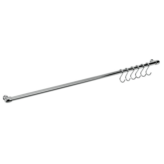 METALTEX 350307 Lonardo Relingleiste 78 cm, mit 6 Haken / Relingsystem