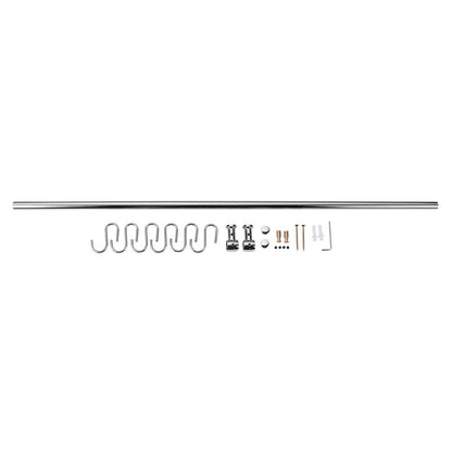 METALTEX 350307 Lonardo Relingleiste 78 cm, mit 6 Haken / Relingsystem