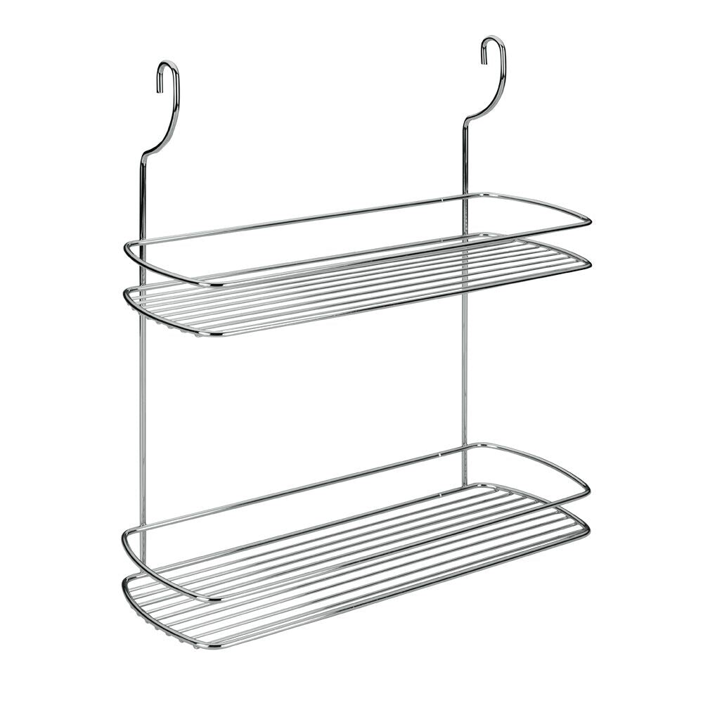 METALTEX 350314 Lonardo Vorratsregal, 2 Etagen / Relingsystem
