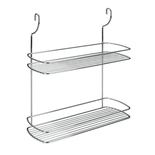 METALTEX 350314 Lonardo Vorratsregal, 2 Etagen / Relingsystem