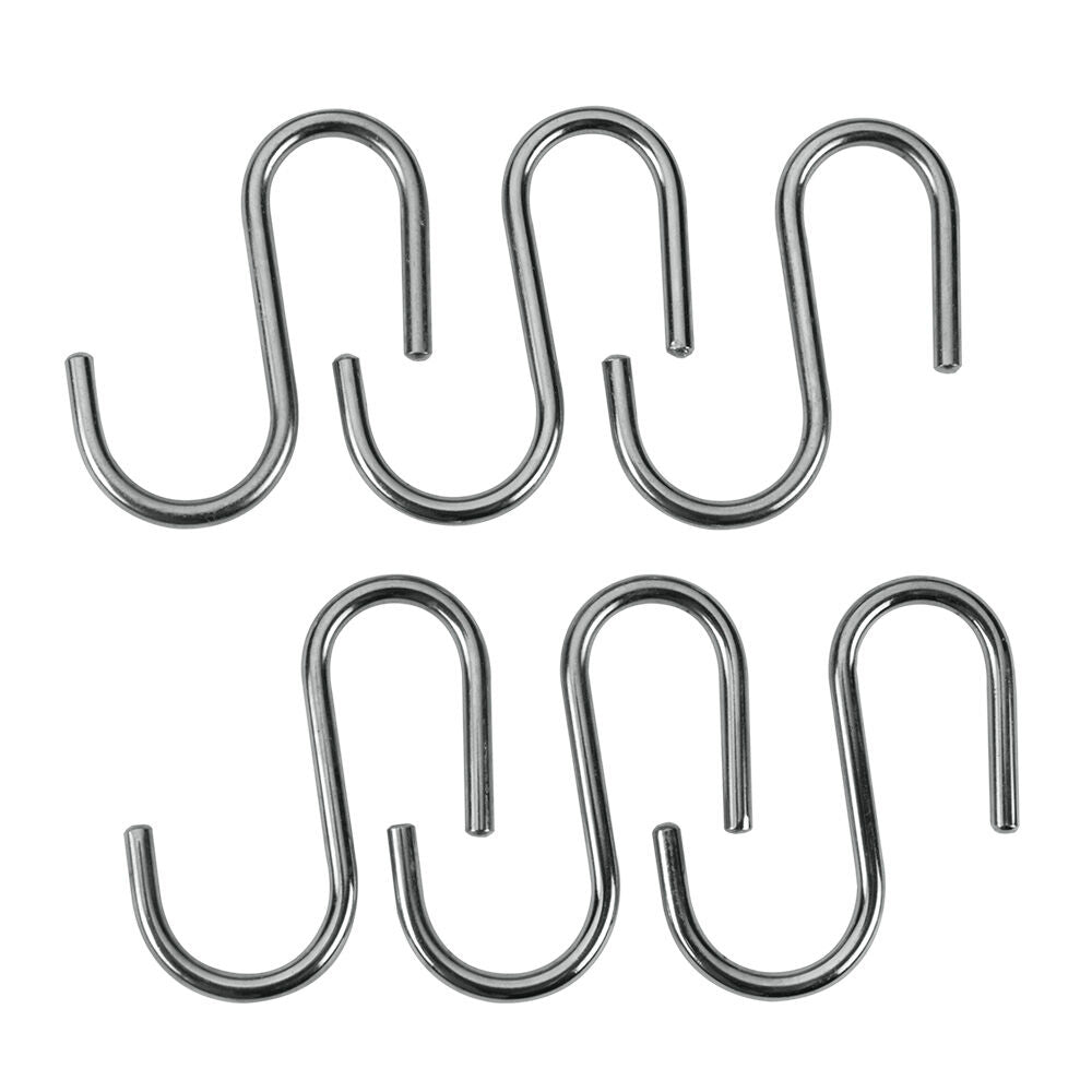 METALTEX 350342 Lonardo S-Haken 6er Set für Relingleiste / Relingsystem