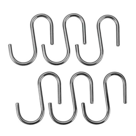 METALTEX 350342 Lonardo S-Haken 6er Set für Relingleiste / Relingsystem