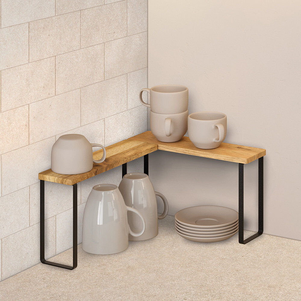 METALTEX 350811000 York LAVA 2er-Set Gewürzregale mit 1 Etage