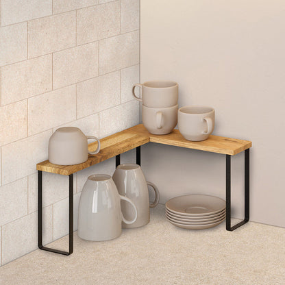 METALTEX 350811000 York LAVA 2er-Set Gewürzregale mit 1 Etage