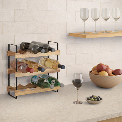 METALTEX 350812000 York LAVA Flaschenregal mit 3 Etagen