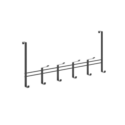 METALTEX 351932000 Türhängeleiste LAVA 44,5 cm mit 6 Haken, TouchTherm, matt schwarz / Raumsparer