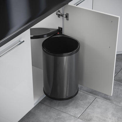 HAILO 3520071 AS Mono 20 dunkelgrau/schwarz Abfallsorter 20 Liter ab 40 cm Schrankbreite – Bild 3
