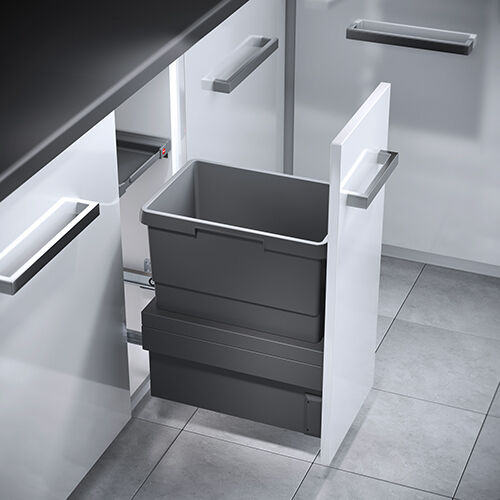 HAILO 3608311 Abfallsorter 30 Liter CARGO SYNCHRO ab 30 cm Schrankbreite
