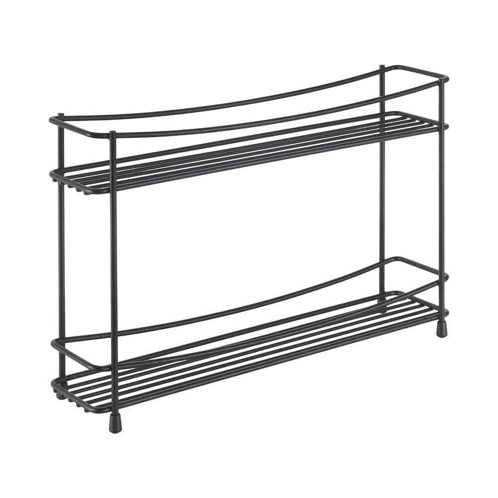METALTEX 360851000 Kumino Lava Gewürzregal 2-Etg. 33 x 8 x 21 cm TouchTherm, matt schwarz