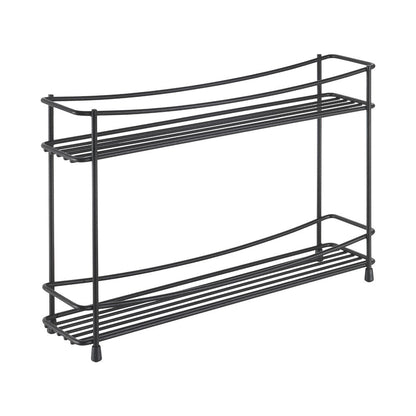 METALTEX 360851000 Kumino Lava Gewürzregal 2-Etg. 33 x 8 x 21 cm TouchTherm, matt schwarz