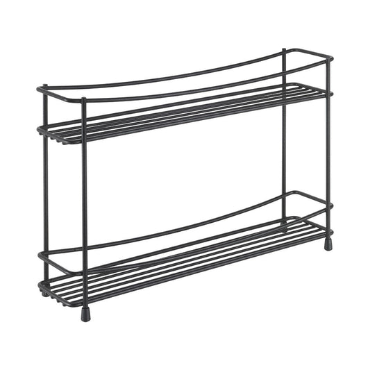 METALTEX 360851000 Kumino Lava Gewürzregal 2-Etg. 33 x 8 x 21 cm TouchTherm, matt schwarz