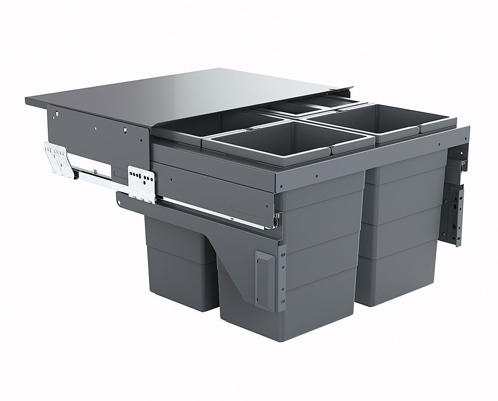 Hailo Abfallsorter Hailo 3610861 AS Cargo 600 13/13/13/13/D / 60 cm Schrankbreite / Abfalltrennsystem